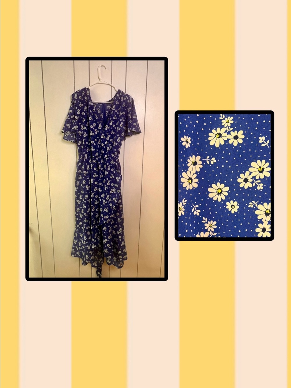 Lane Bryant Blue Floral Midi Dress